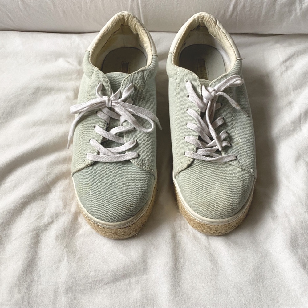 Espadrille Flatform Chambray Sneakers